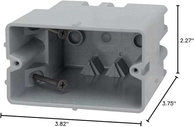 Southwire MSB1G One Gang Device Box with Depth Adjustable, Heavy Duty 42lb