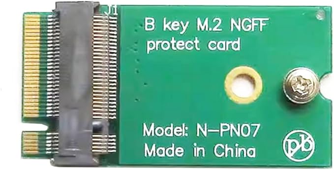 B-Key 22x30mm to 22x42mm Male to Female Extension Adapter for 2230 SSD Wireless Card