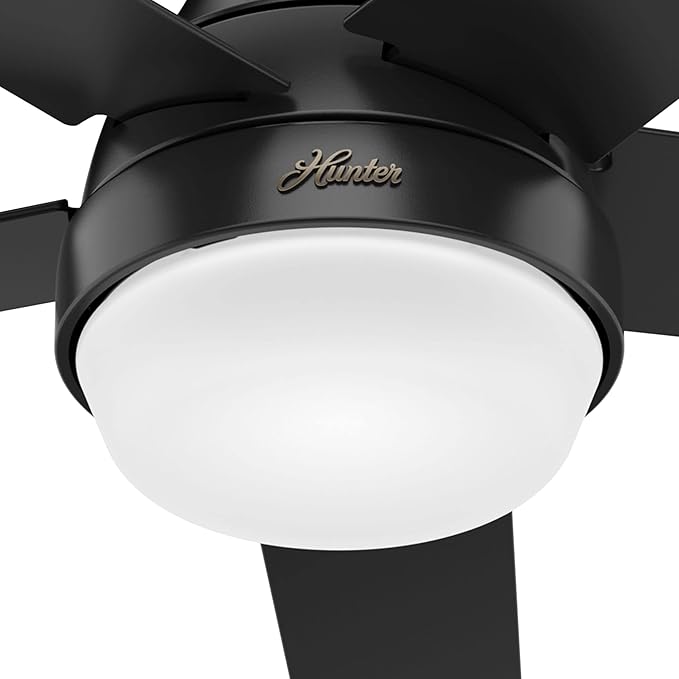 Hunter 51314 Aerodyne Ceiling Fan 52 inches Matte Black