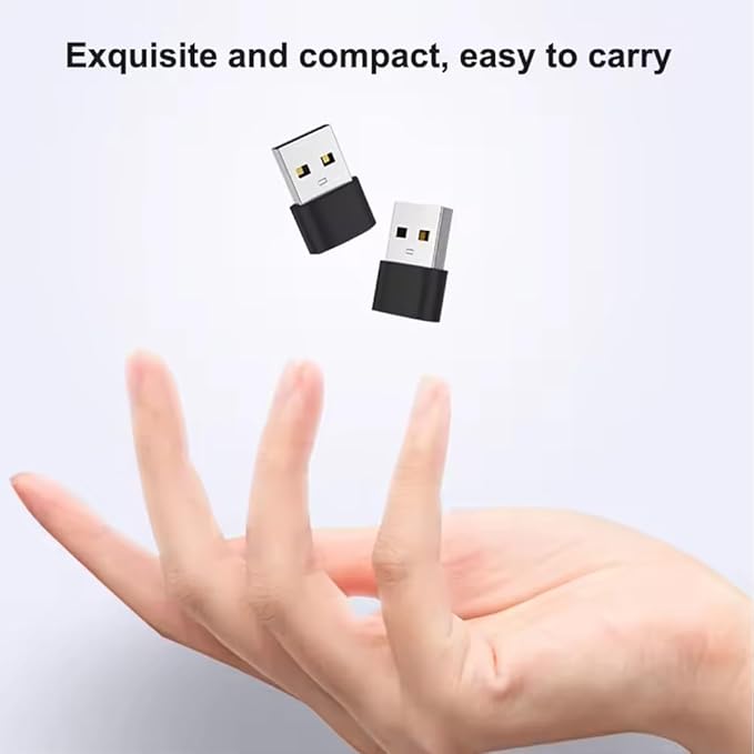 USB C to USB Adapter OTG Type C Male to USB A Female Converter - Fast Data Transfer - Compatible with MacBook, iPad Pro, Samsung Galaxy, Laptop