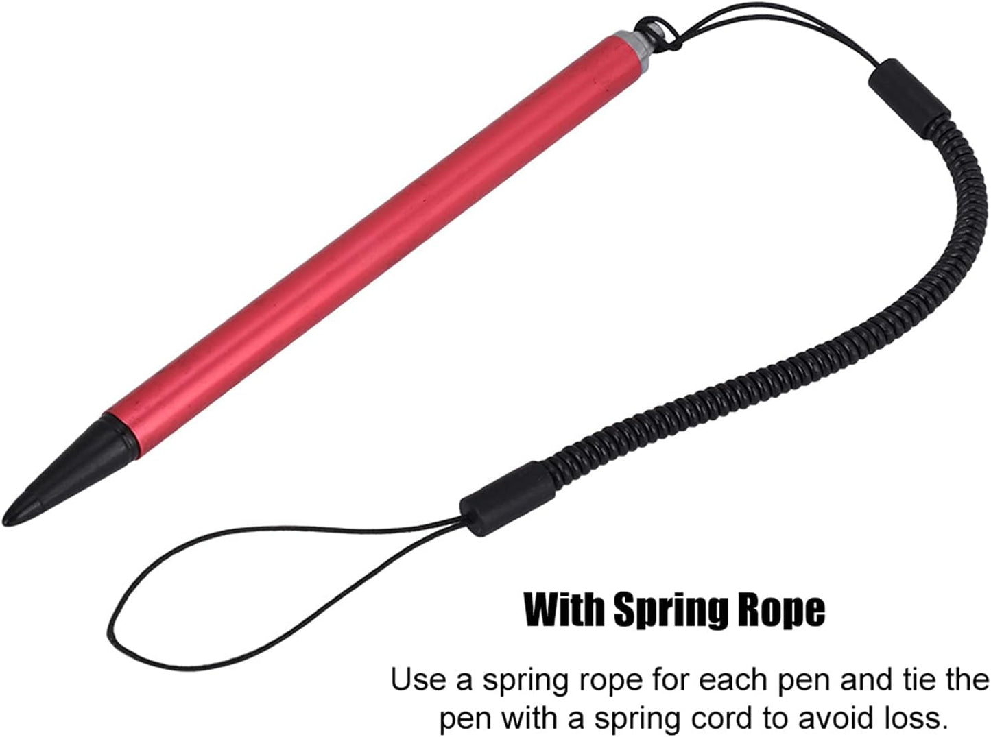 getac v110 Stylus Yctze, Resistive Touch Painting Pen with Spring Rope for POS PDA Navigator (Red)