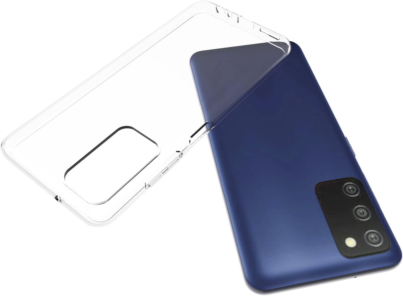Galaxy A03S Clear Case, Slim Thin TPU Soft Silicone Flexible Shockproof Protective Cover