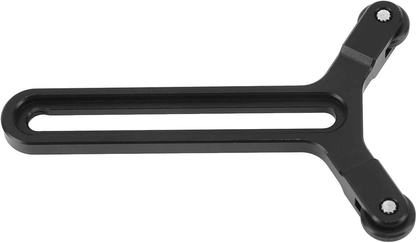 Y Bracket Lens Support with Double Wheels, Y Shaped Bracket with 71.5mm Vertical Adjustment for DIY S, SC