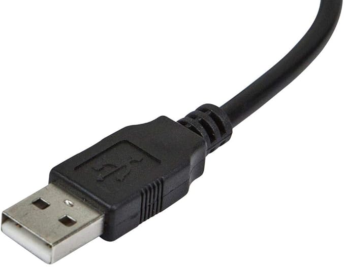 Monoprice PS/2 Keyboard/Mouse to USB Converter Adapter, Black