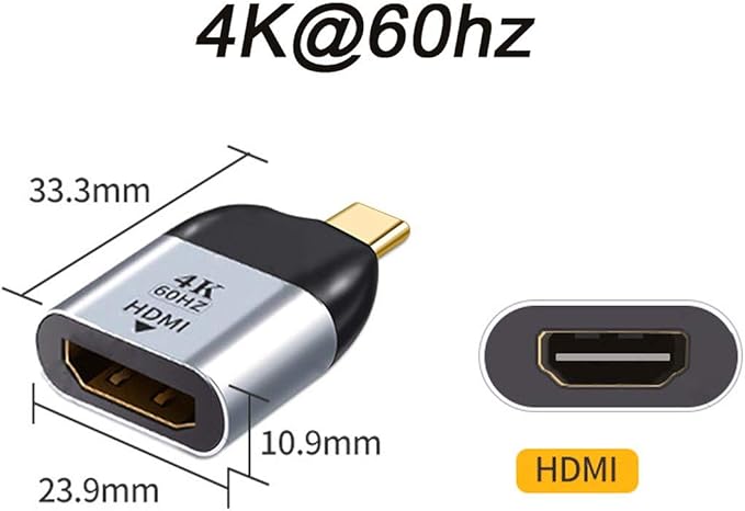 chenyang USB C to HDMI Adapter 4K Cable USB Type-C to HDMI Adapter for Tablet Phone Laptop 60hz 1080p