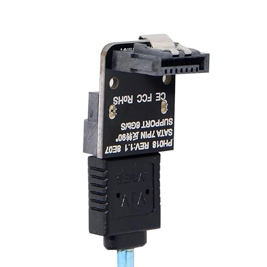 chenyang SATA 7Pin Female to 7pin Male 90 Degree Angled Adapter Mainboard Motherboard for Desktops SSD HDD 6Gbps Data Convertor