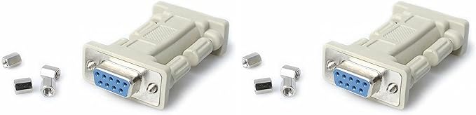 StarTech.com DB9 RS232 Serial Null Modem Adapter - F/F - Null Modem Adapter - DB-9 (F) to DB-9 (F) - NM9FF (Pack of 2)