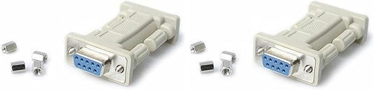 StarTech.com DB9 RS232 Serial Null Modem Adapter - F/F - Null Modem Adapter - DB-9 (F) to DB-9 (F) - NM9FF (Pack of 2)