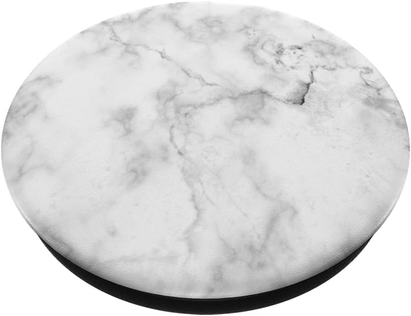 Marble Black White Grey Pop Socket for Girls Boys - PopSockets Standard PopGrip