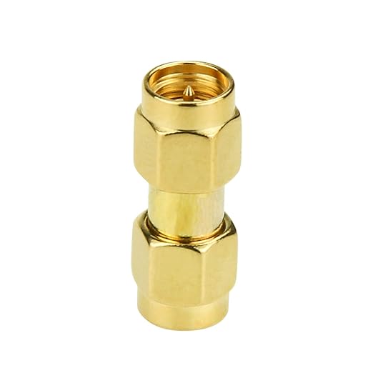 SMA 5 Pack SMA Male to Male Adapter Coupler Coaxial Connector for Antenna, Radio, WiFi