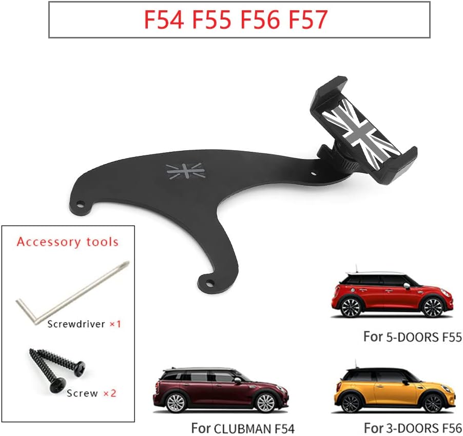 Heinmo Smartphone Cell Phone Cup Mount Holder - Rotatable Clip for Cooper F54 Clubman F55 Hardtop 2014-2020