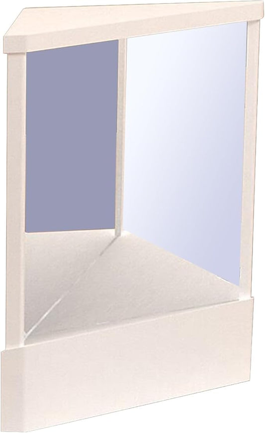 Non-Reversing Mirror, Professional Mirror Precision True Vanity Makeup Mirrors Non-Magnifying Tabletop Mirrors for Accurate Reflections White L