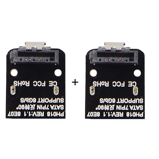 chenyang SATA 7Pin Female to 7pin Male 90 Degree Angled Adapter Mainboard Motherboard for Desktops SSD HDD 6Gbps Data Convertor