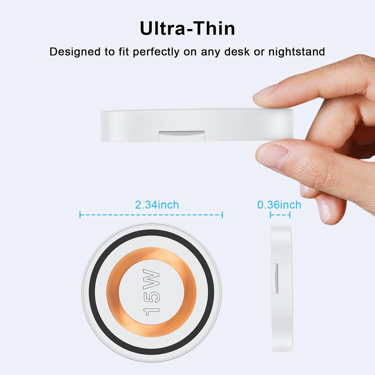 Magnetic Charger for Android Samsung, Fast Charging for Galaxy S24 Ultra, Magsafe Charger Kickstand for iPhone