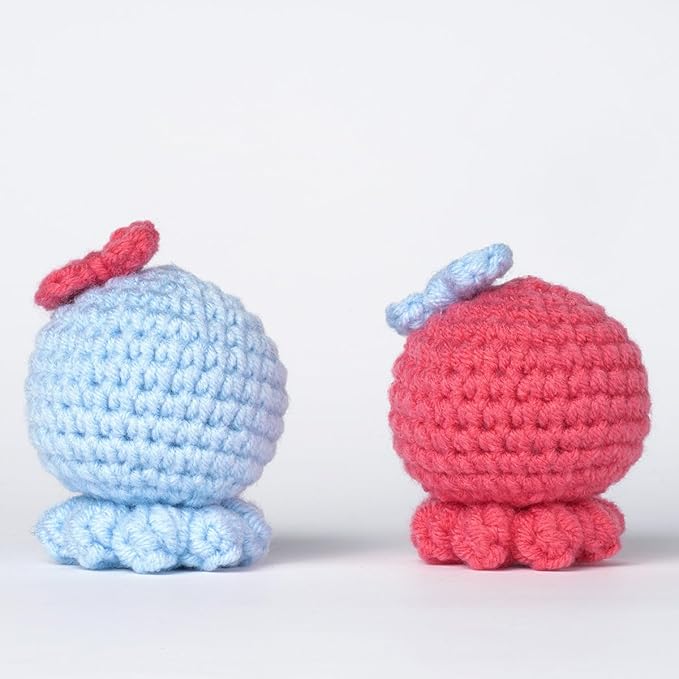 Wizardi Amigurumi DIY Crochet Kit - Octopuses F07N8-M47