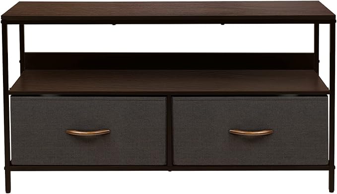 Sorbus TV Stand Dresser with 2 Drawers - Television Riser Chest with Storage - Bedroom, Living Room, Closet, & Dorm Furniture