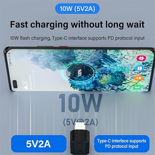 2 PCS USB C to Micro USB Adapter.Type C Female to Micro USB Male Convert Connector.L Shape Left Bend(5V2A) 10W 480Mbps, for Phone MP3 MP4 Digital Camera