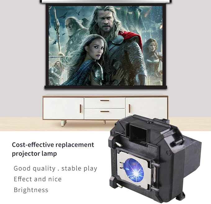 Replacement Projector Lamp for ELPLP60/V13H010L60 Epson Brightlink 425Wi 430Wi, Powerlite 420 425W 905 92 93 93+ 95 96W,H381A H382A H383 H384A H387A,EB-420 EB-425W Projector Bulb