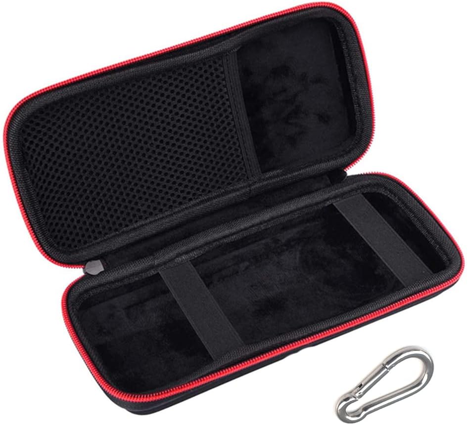 Power Bank Organizer Case, Storage Bag Travel Pouch for ZMI 200W 25000mAh Cell Phone Power with Carabiner (Black)