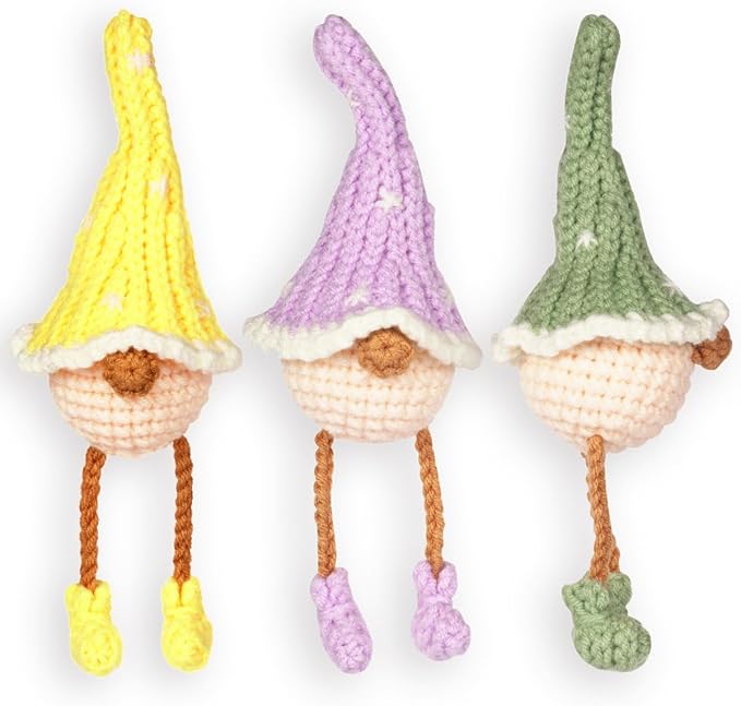 Wizardi Amigurumi DIY Crochet Kit - Gnome F07N8-M25