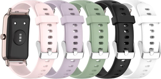 FitTurn 16mm Watch Bands for BOCLOUD ZX19 Smart Watch, Soft Silicone Replacement Wrist Strap