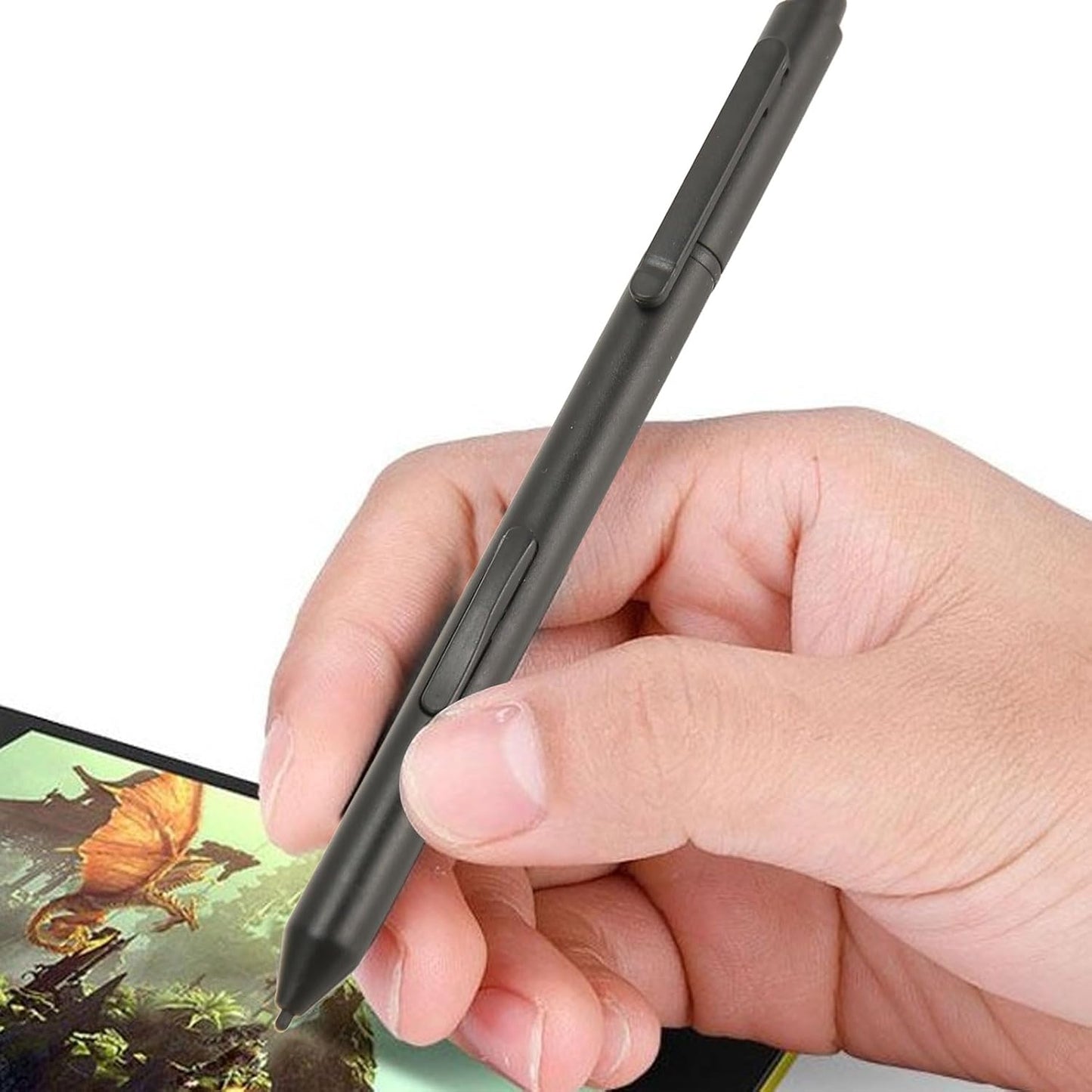 EMR Pen with Soft Tip, 5 Replacement Tips, 4096 Pressure Sensitivity, Support Palm Rejection and Tilt, Black