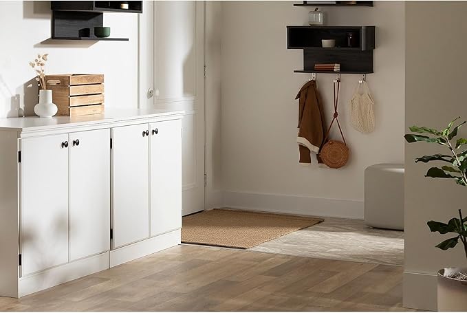 South Shore Morgan 2-Door Storage Cabinet, Pure White