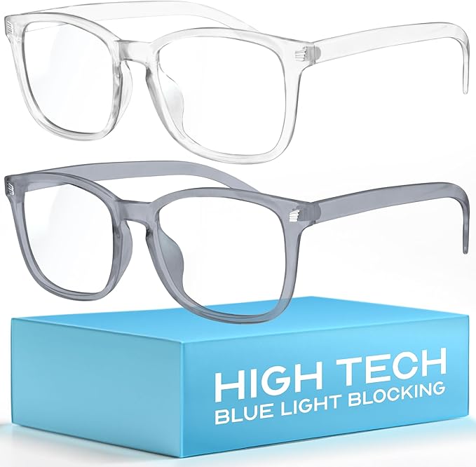 livho High Tech Blue Light Glasses - Advanced Blue Light Blocking Computer Glasses - Screen Fatigue & UV Protection