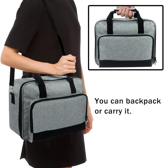 Projector Carrying Case with Accessories Pockets Projector Travel Bag Projector Storage Bag Projector Organizer Projector Carrier for Epson/BenQ/ViewSonic and Other Brand Projector