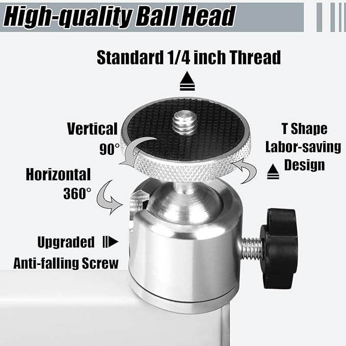 2-Be-Best Projector Wall Mount 14" Foldable Arm Mount Universal Projector Mounts Adjustable Bracket 1/4" M4 M6 Screw Size Quality Cold-Rolled Steel Upgraded White