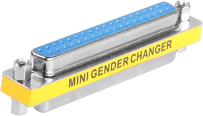 MEIRIYFA DB37 37 Pin Gender Changer D-SUB 37Pin Female to Femake Coupler Serial Cable Gender Changer VGA Adapter Connector-2PCS (Female)