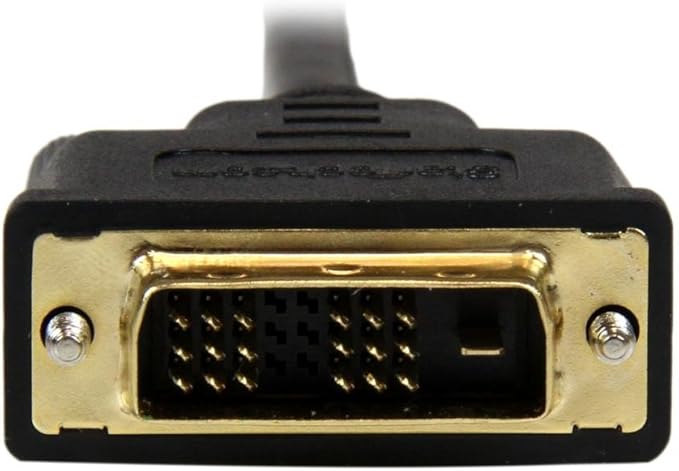 StarTech.com 3m Micro HDMI to DVI-D Cable - M/M - 3 meter Micro HDMI to DVI Cable - 19 pin HDMI (D) Male to DVI-D Male - 1920x1200 Video (HDDDVIMM3M), Black, 10 ft / 3m