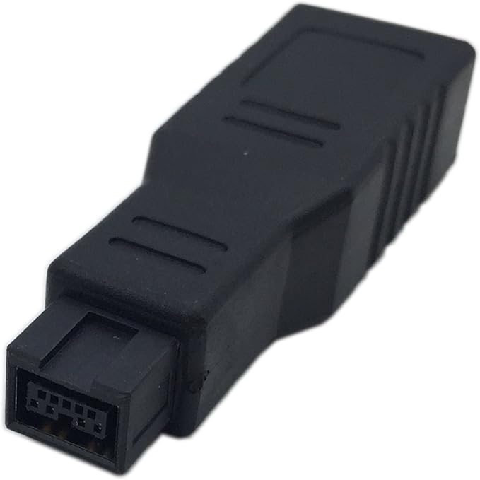 CERRXIAN FireWire IEEE 1394 Type A 400 6 Pin Female to 1394 Type B 800 9 Pin Male Data Transfer Adapter Converter