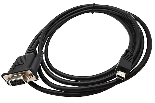 USB to RS232 Serial Adapter, Mini USB 5 Pin Male to DB9 9 Pin Female Serial Converter Cable 1.8M/6Feet