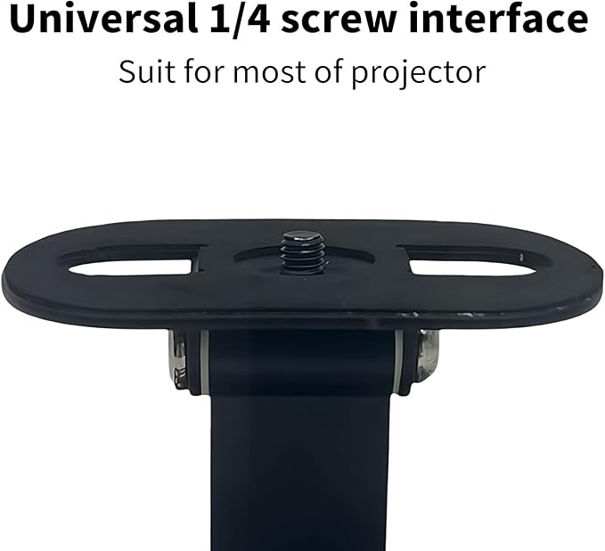 Projector Stand, Desktop and Ceiling Bracket, Ceiling Projector Mount, Adjustable 180-Degree Rotation, Dual Universal Joints (Mini Projection Desktop Stand)