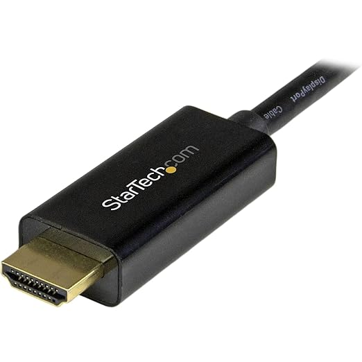 StarTech.com Mini DisplayPort to HDMI Adapter Cable - mDP to HDMI Adapter with Built-in Cable - Black - 5 m (15 ft.) - Ultra HD 4K 30Hz