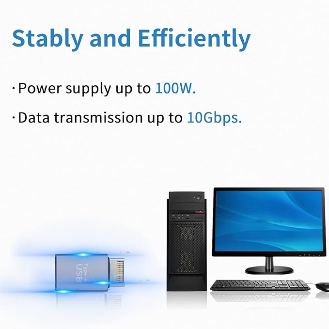 Duttek USB 3.1 Motherboard Adapter Converter 1 Pack, 10Gbps High Speed 3.1 USB Type-E Male to USB3.0 Female Motherboard Internal Adapter for Computer.