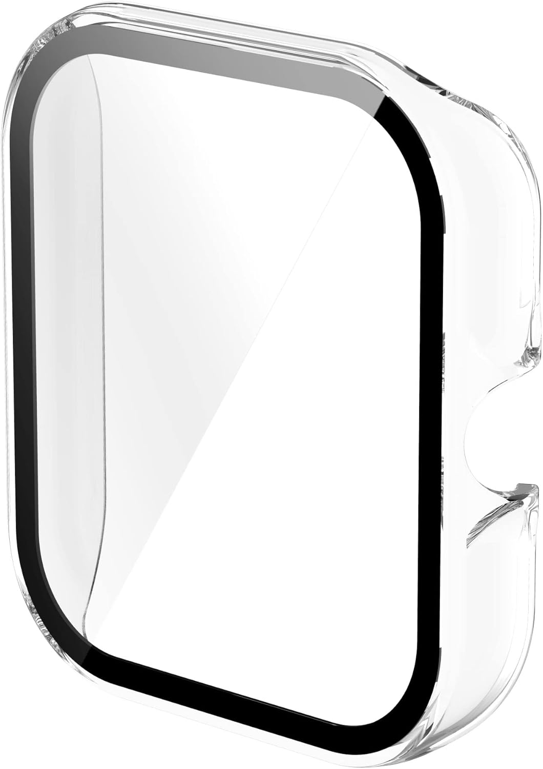 ECSEM Screen Protector with Hard PC Bumper Case for Amazfit GTS 3, All-Around Protective Shell, Clear+Pink+Green