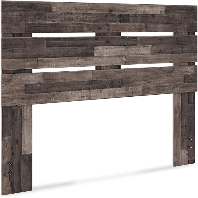 Signature Design by Ashley Neilsville Butcher Block Panel Headboard, Queen, Brown