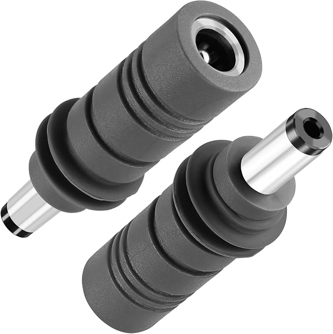Yeebline DC 5521 Adapter, 2 Pack 100W PD DC 5.5mm x 2.1mm Male to Female Plug Power Charging Connector Charger Adapter Suitable for Starlink Mini (DC5521 Male to Female)