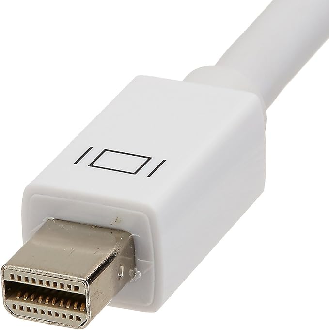 Amazon Basics Mini DisplayPort to VGA Monitor Adapter, White