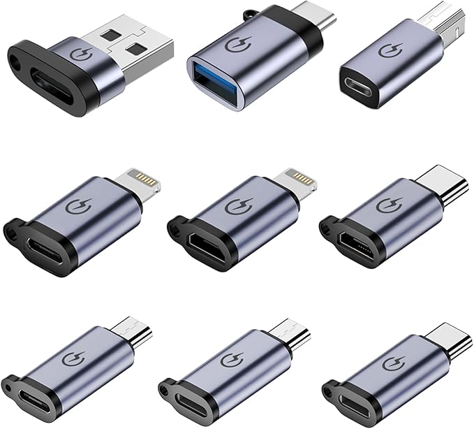 USB C to Micro Adapter Set, 9 Count