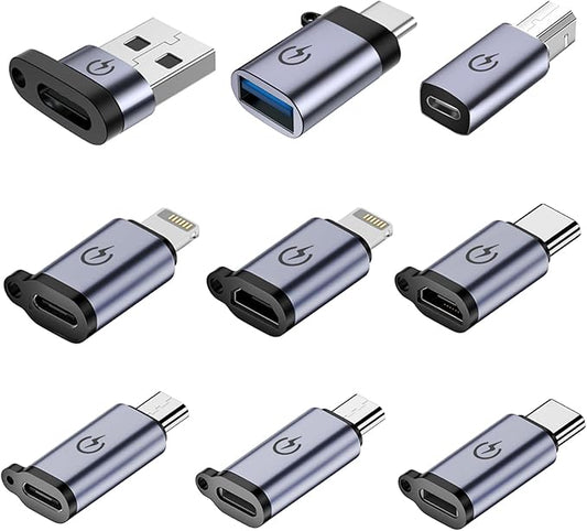 USB C to Micro Adapter Set, 9 Count