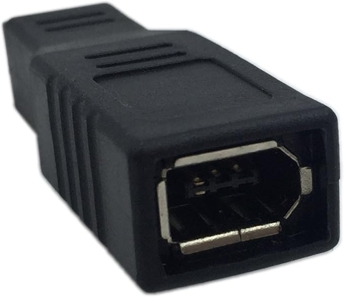 CERRXIAN FireWire IEEE 1394 Type A 400 6 Pin Female to 1394 Type B 800 9 Pin Male Data Transfer Adapter Converter