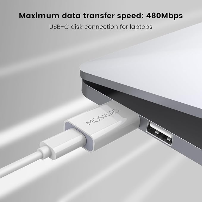 MOSWAG USB-C Female to USB-A Male Adapter