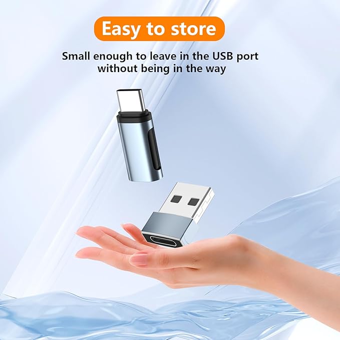 Lig-htn-ing to USB-C Adapter, Lig-htn-ing Female to USB-C Male Adapter, Suitable for Phone 15/Plus/Pro/Max, Pad, and Other C-Type Devices, Does not Support Headphone and OTG Functions