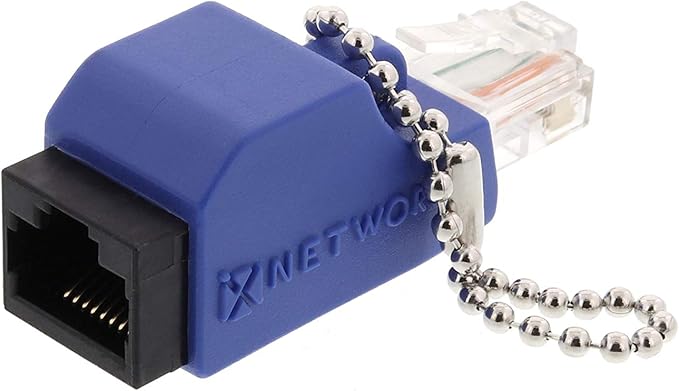 Networx® Fast Ethernet Crossover Adapter (Cat5e) - RJ45 Male to Female - 10/100Base-T Crossover for Legacy Devices