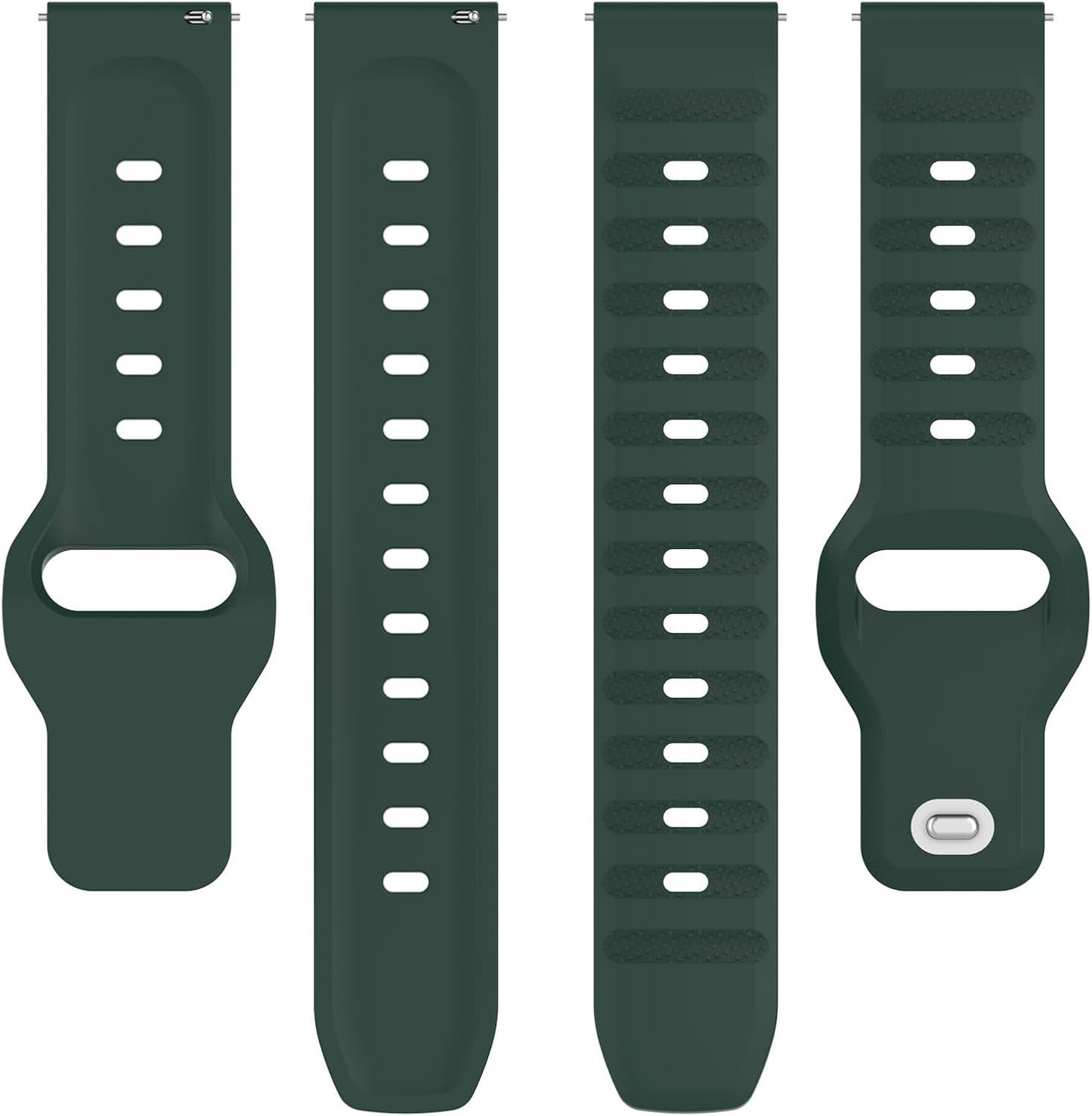 FitTurn 10pack 22MM Bands for Cubitt CT4/CT2 Pro Smartwatch, Replacement Silicone Watch Bands, Quick Release Rubber
