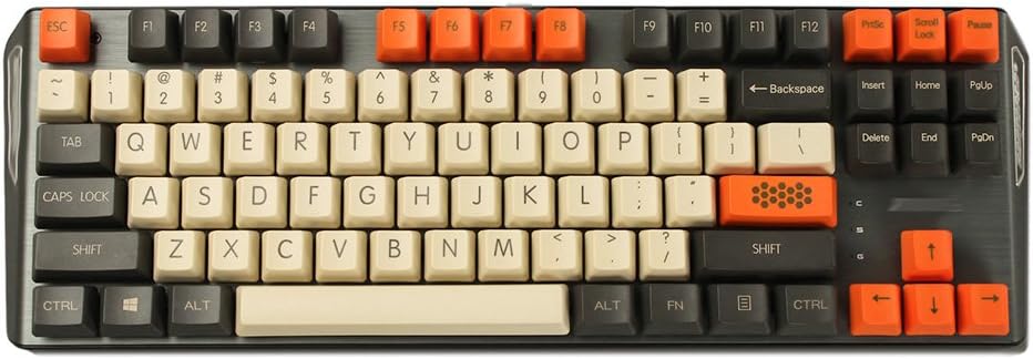 YMDK Carbon Top Print Keycaps for 60 87 104 Key OEM Profile MX Mechanical Keyboards (Only Keycap) - 87