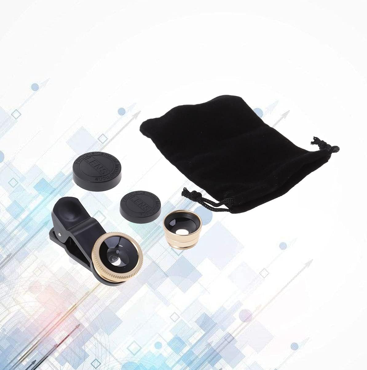 Portable Fish Kit and Mobile Accessories Macro On Camera, Universal Clip-on Lens for Phones, Wide Lens for Smartphones